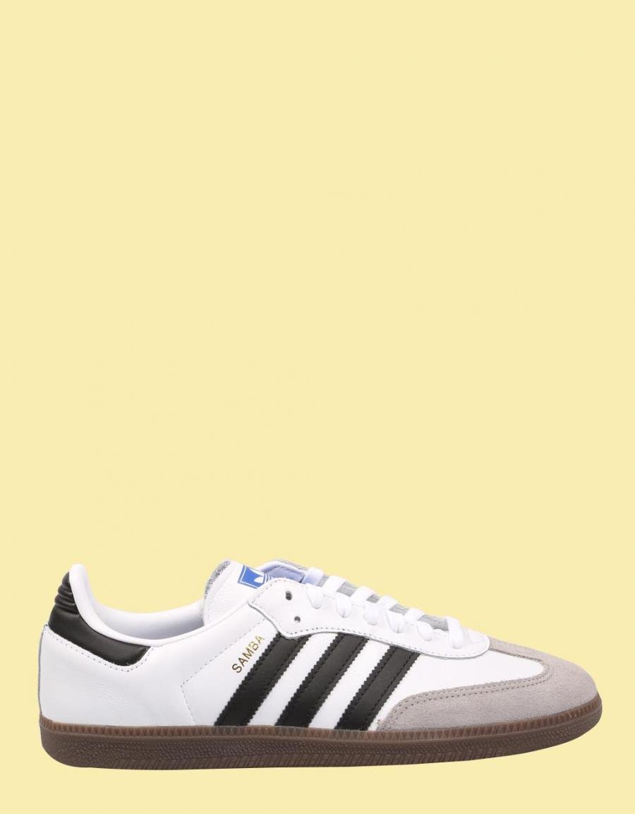 SAMBA, White Leather Sneakers