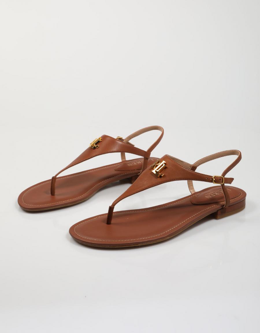 SANDALIAS POLO RALPH LAUREN ELLINGTON en color Cuero