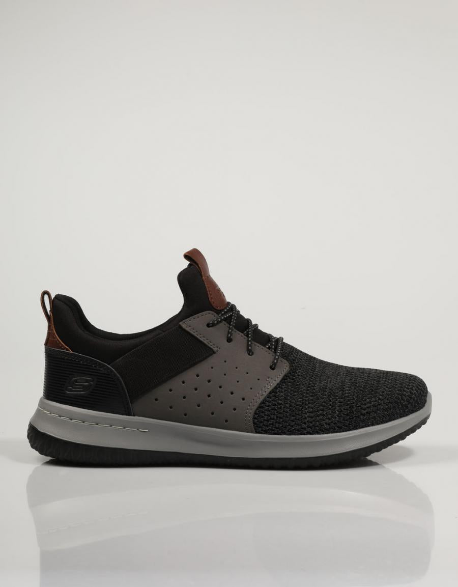 ZAPATOS SPORT SKECHERS DELSON en color Negro