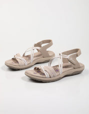SANDALIAS SKECHERS 163112 REGGAE SLIM - TAKES TWO en color Beige