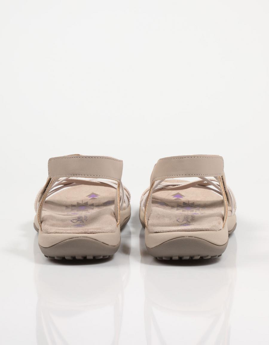 SANDALIAS SKECHERS 163112 REGGAE SLIM - TAKES TWO en color Beige