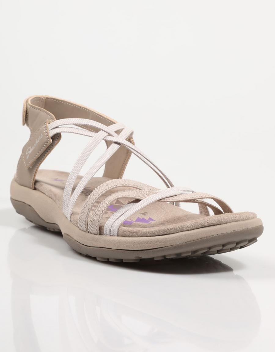 SANDALIAS SKECHERS 163112 REGGAE SLIM - TAKES TWO en color Beige