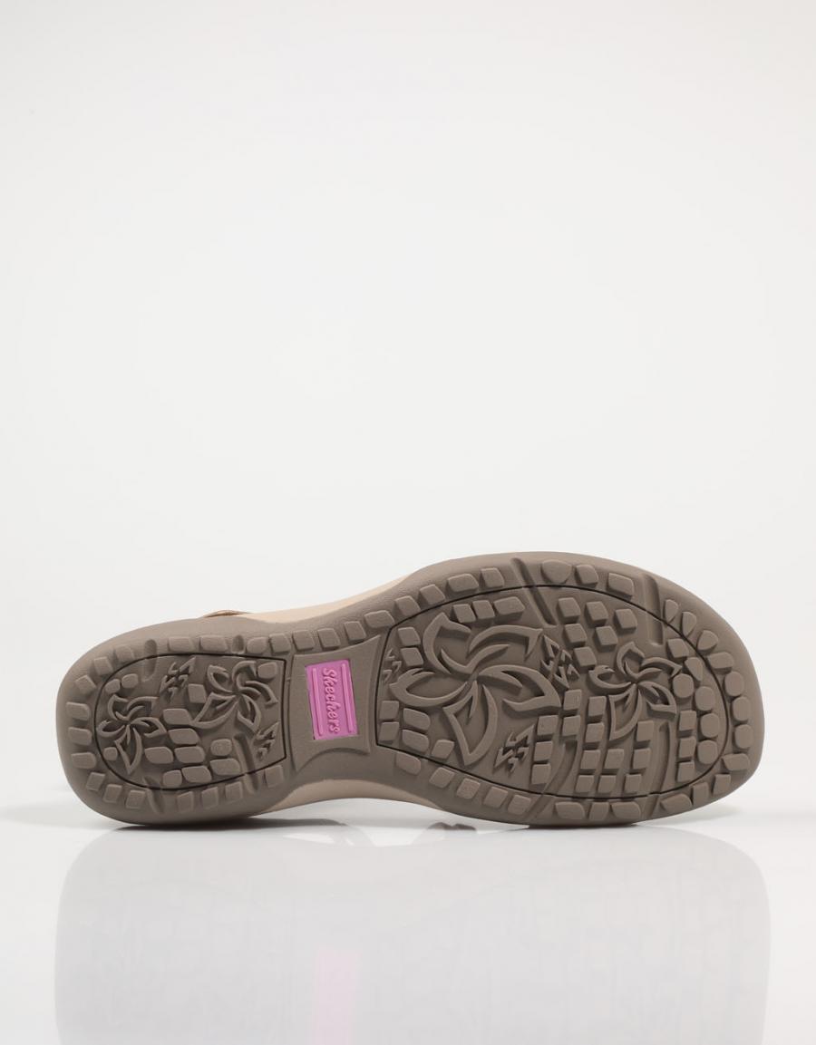 SANDALIAS SKECHERS 163112 REGGAE SLIM - TAKES TWO en color Beige