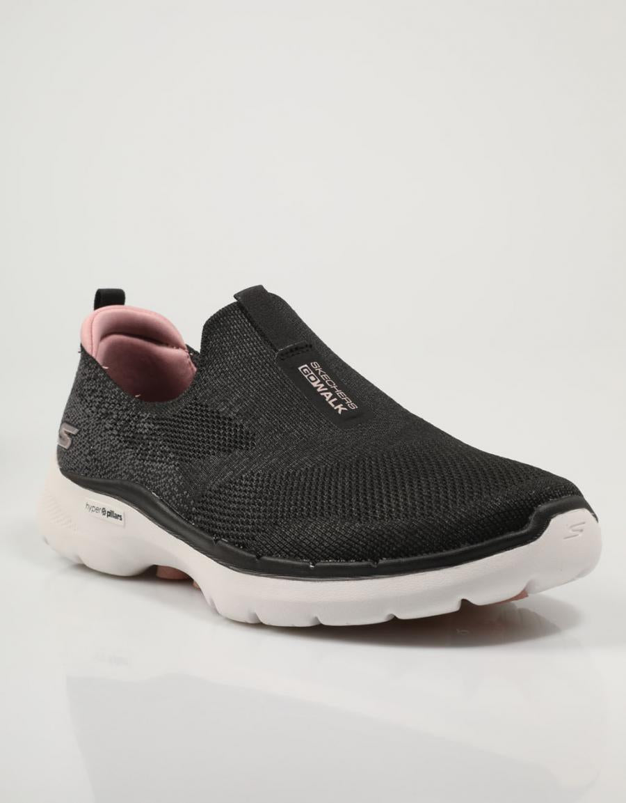 ZAPATILLAS SKECHERS 124502  GOWALK 6 GLIMERI en color Negro