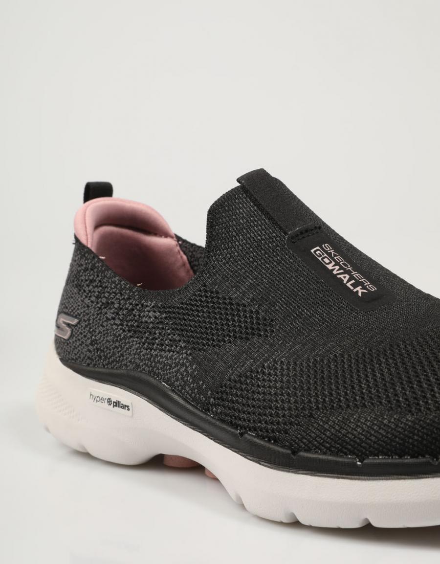ZAPATILLAS SKECHERS 124502  GOWALK 6 GLIMERI en color Negro
