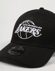 GORRA NEW ERA 9FORTY NBA LOS ANGELES LAKERS en color Negro