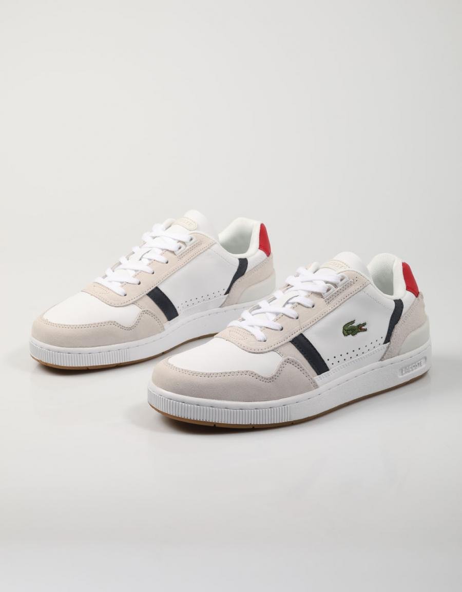ZAPATILLAS LACOSTE T-CLIP 0120 2  SMA 40SMA0048 en color Blanco