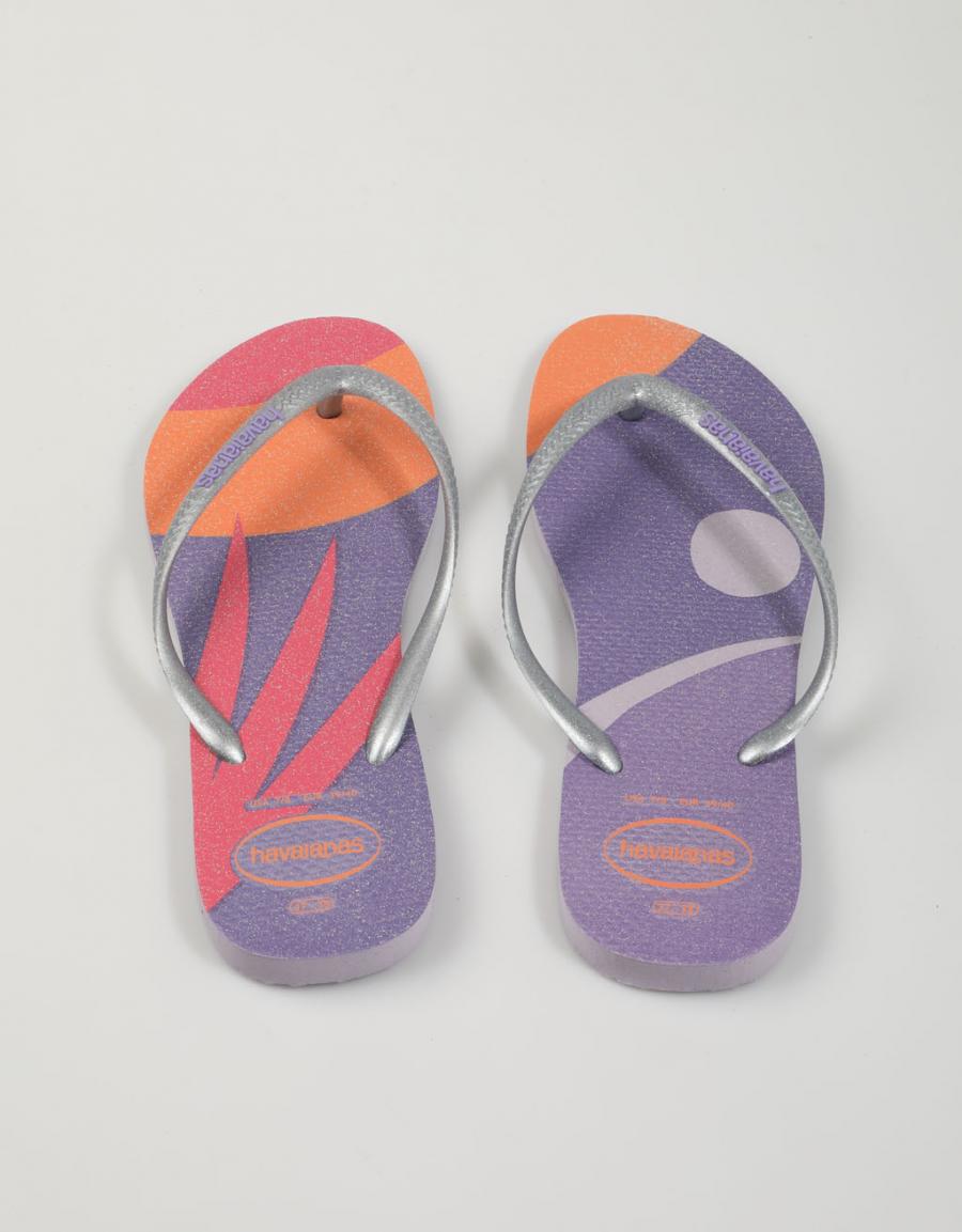 CHANCLAS HAVAIANAS SLIM en color Morado