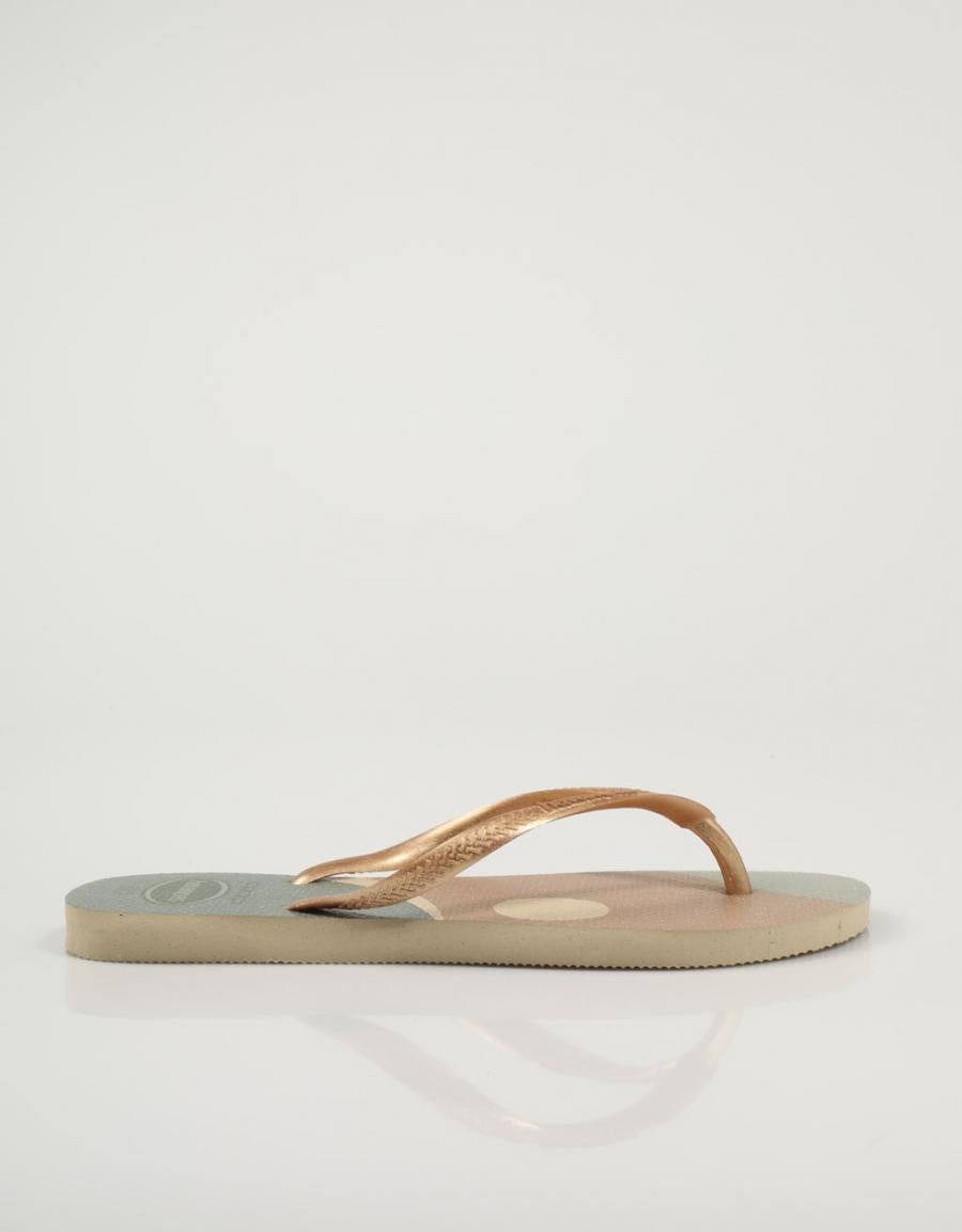 CHANCLAS HAVAIANAS SLIM en color Oro