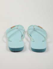 CHANCLAS HAVAIANAS SLIM GLITTER FLOURISH en color Azul marino