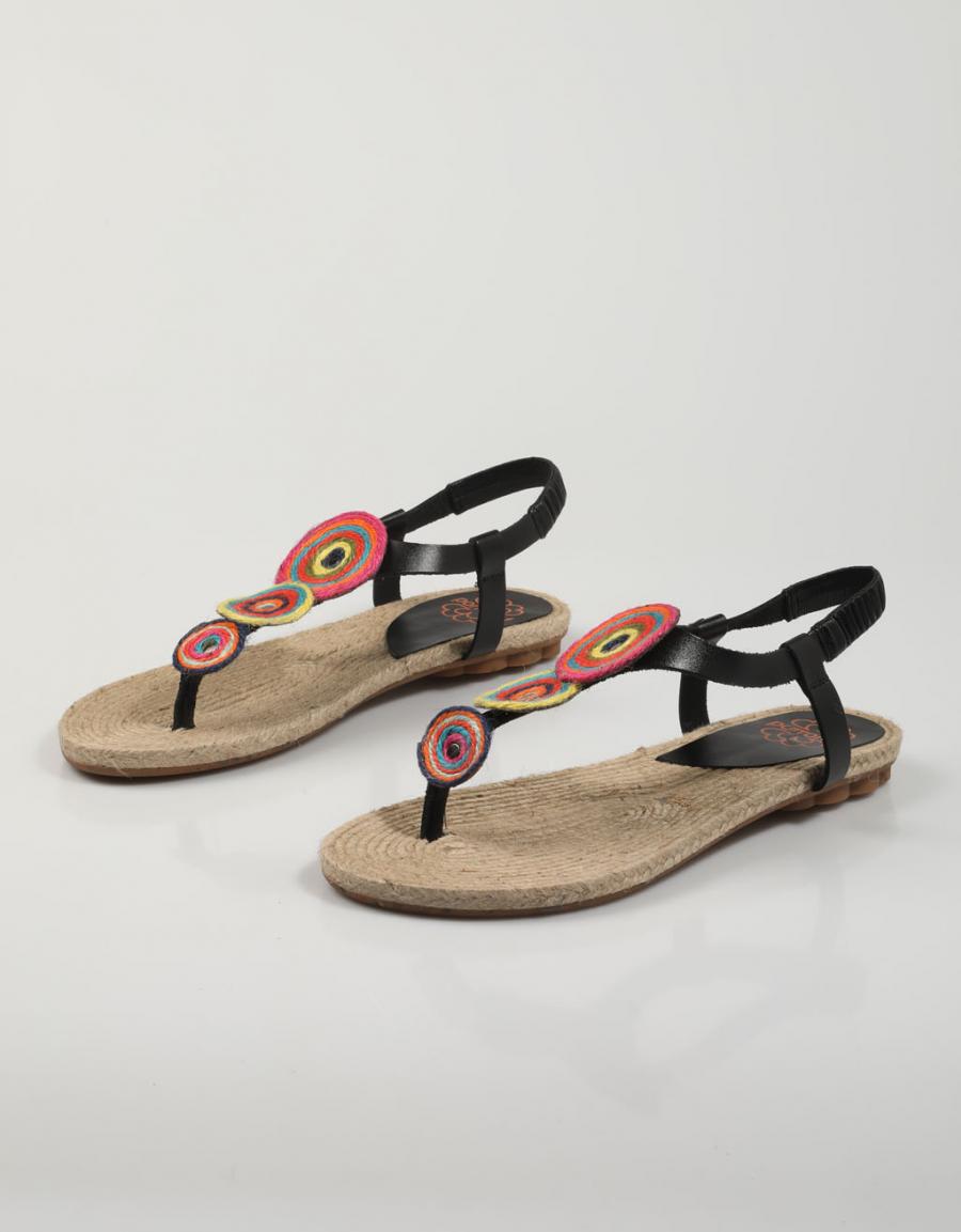 SANDALIAS PORRONET 2802 en color Negro