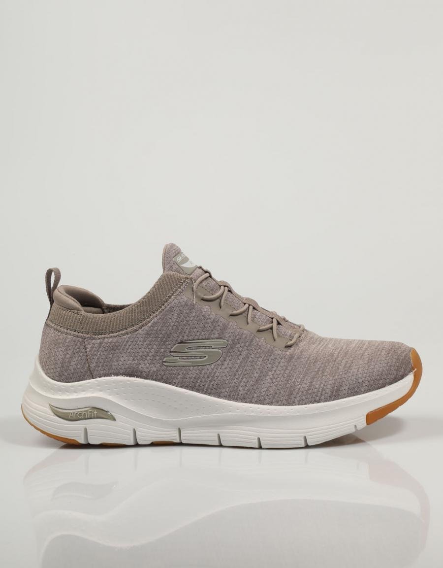 ZAPATILLAS SKECHERS 232301  ARCH FIT WAV en color Taupe