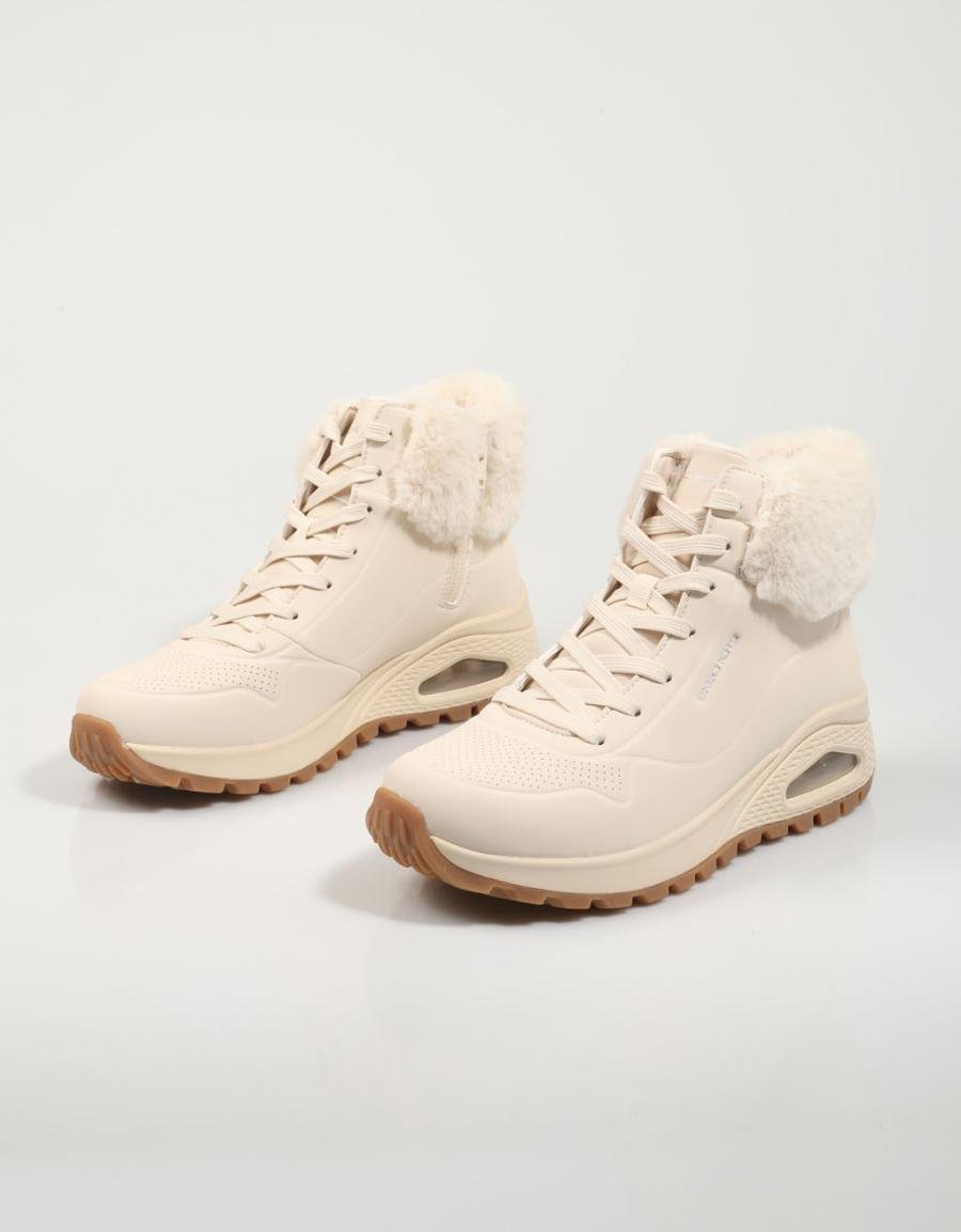 BOTINES SKECHERS 167274  UNO RUGGED  FALL AIR en color Blanco