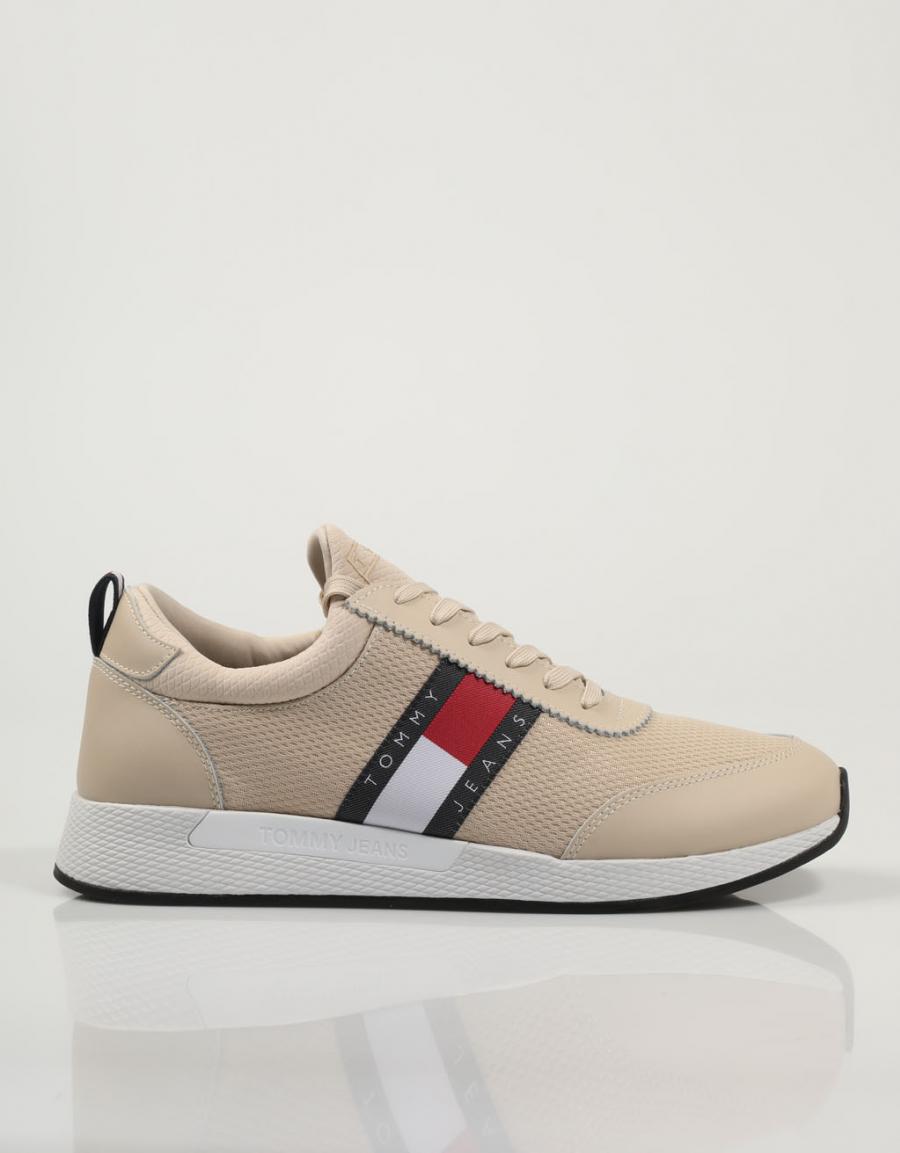 ZAPATILLAS TOMMY HILFIGER TOMMY JEANS FLEXI RUNNER en color Beige