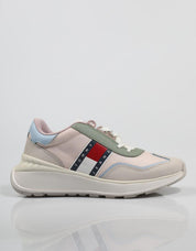 ZAPATILLAS TOMMY HILFIGER TOMMY JEANS FASHION RETRO RUN en color Beige