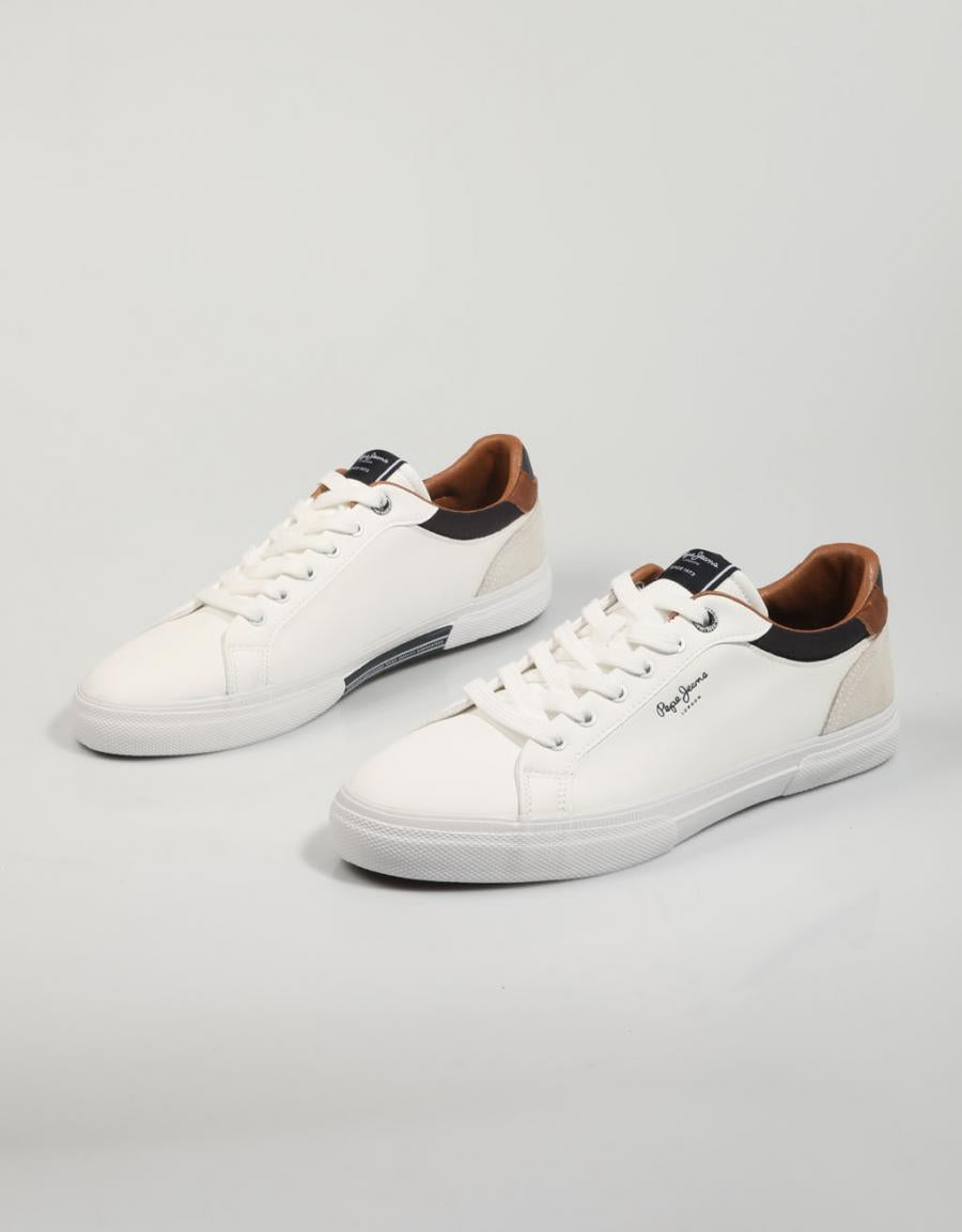 ZAPATILLAS PEPE JEANS KENTON COURT - PMS30839 en color Blanco
