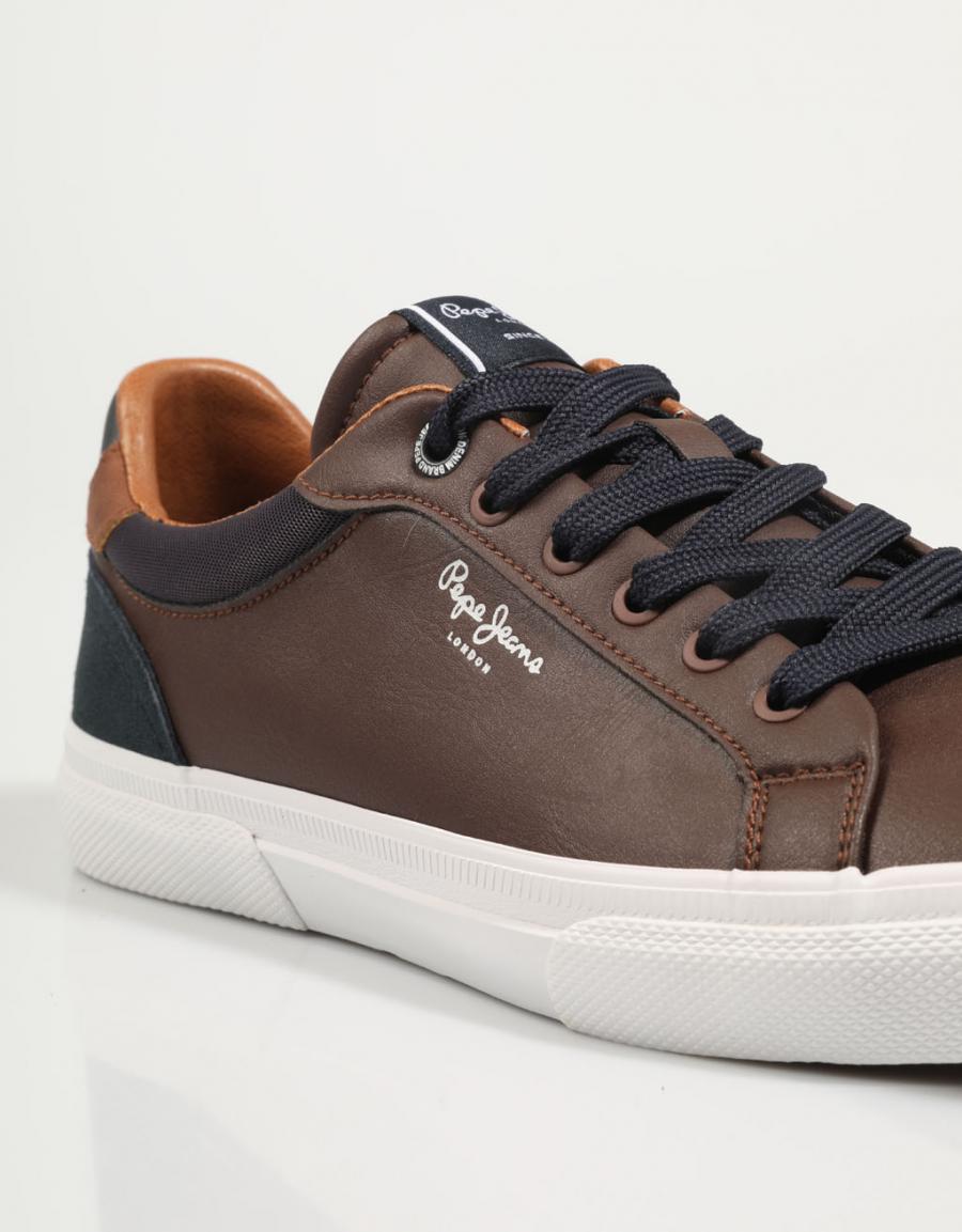ZAPATILLAS PEPE JEANS KENTON COURT - PMS30839 en color Cuero