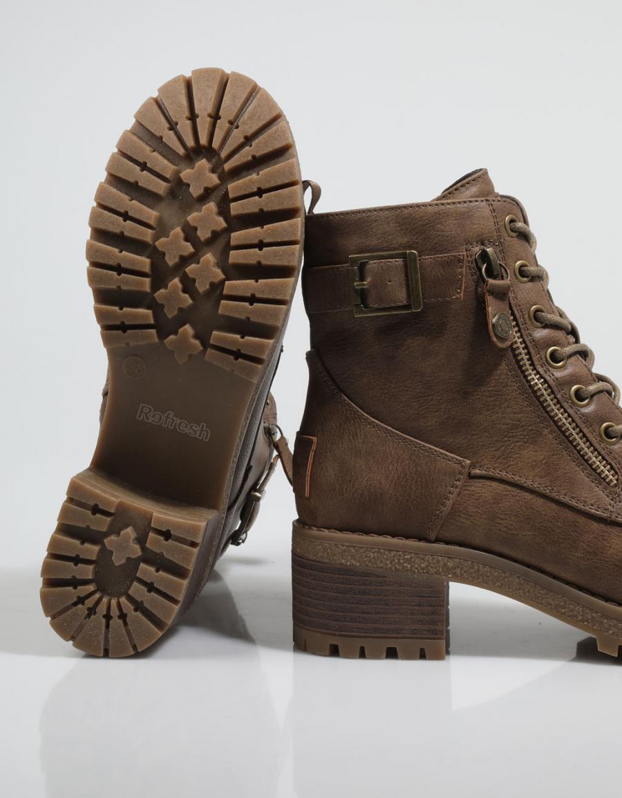 BOTINES REFRESH 78972 en color Taupe