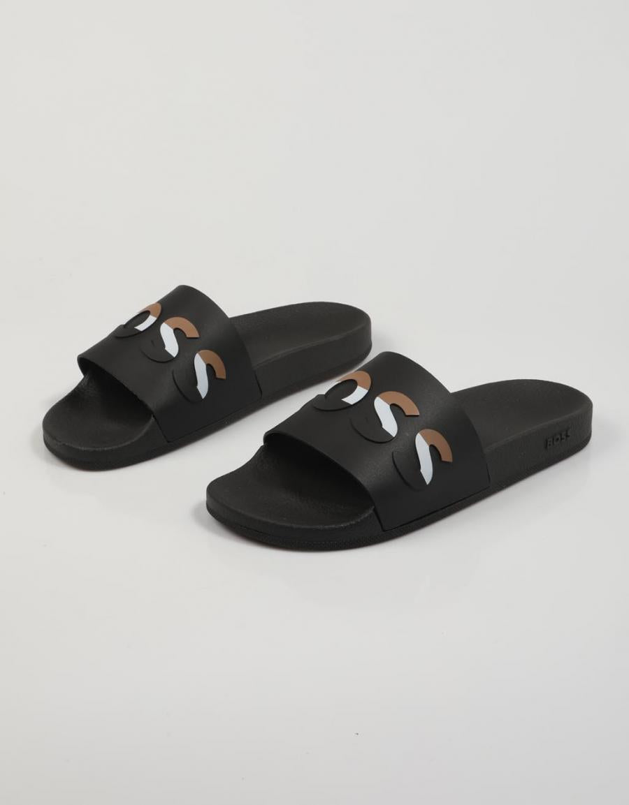 CHANCLAS BOSS BAY en color Negro
