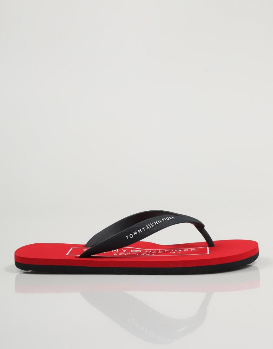 CHANCLAS TOMMY HILFIGER RUBBER en color Azul marino