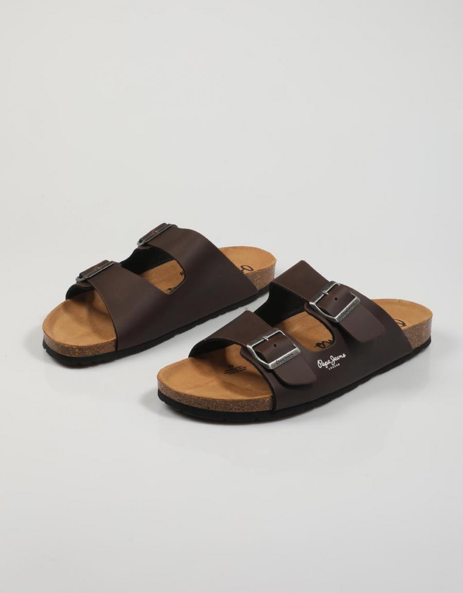 SANDALIAS PEPE JEANS BIO en color Marron