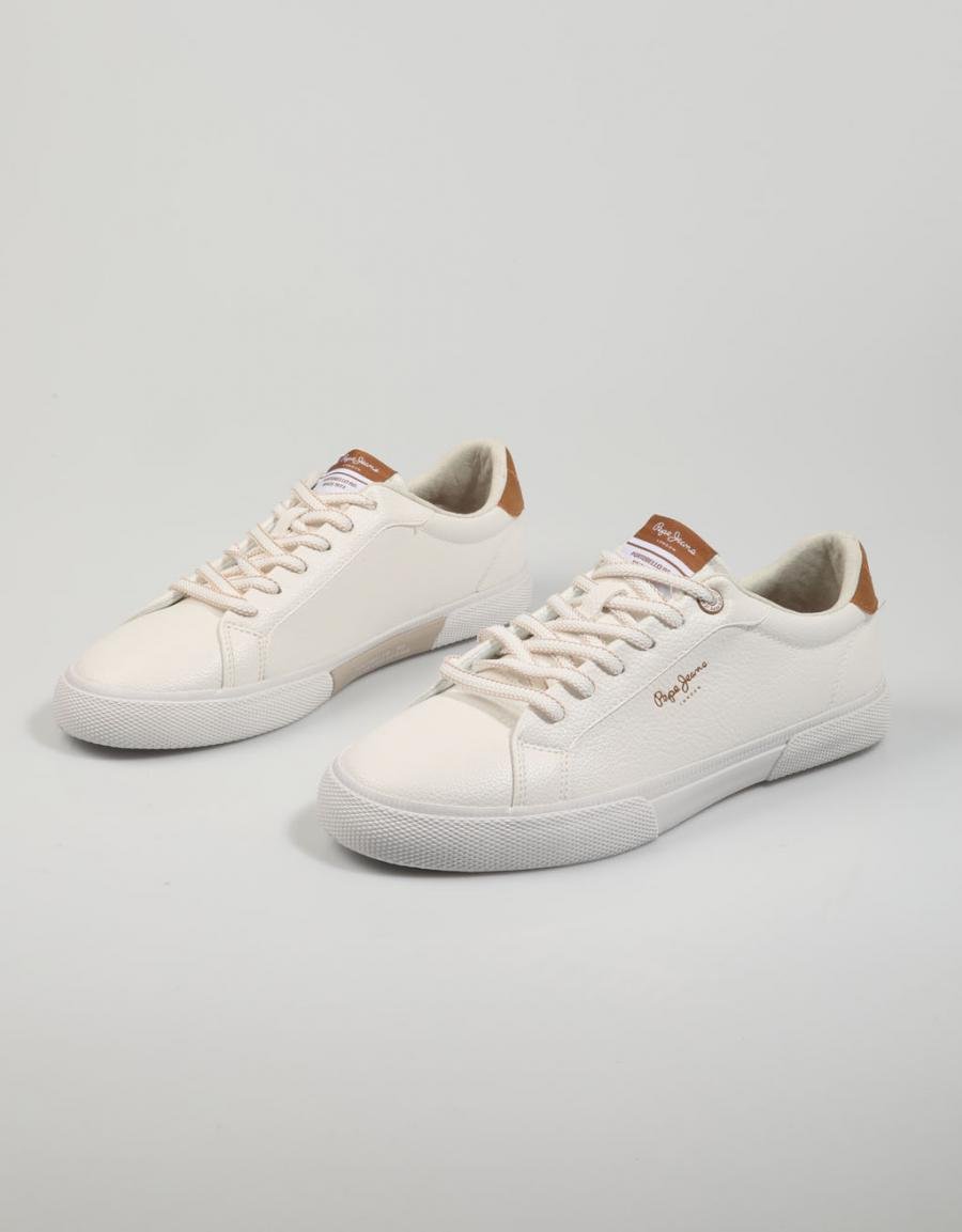 ZAPATILLAS PEPE JEANS KENTON MAX W  PLS31445 en color Blanco