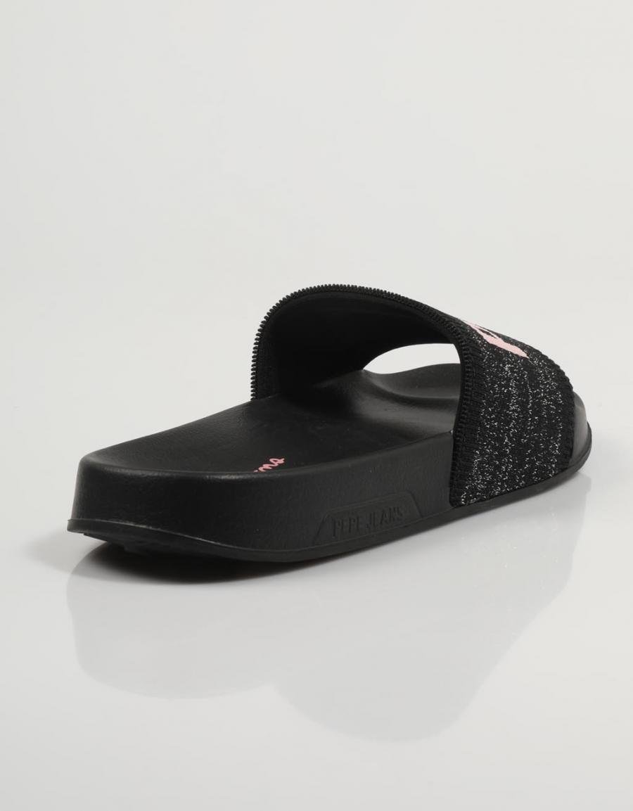 CHANCLAS PEPE JEANS SLIDER en color Negro