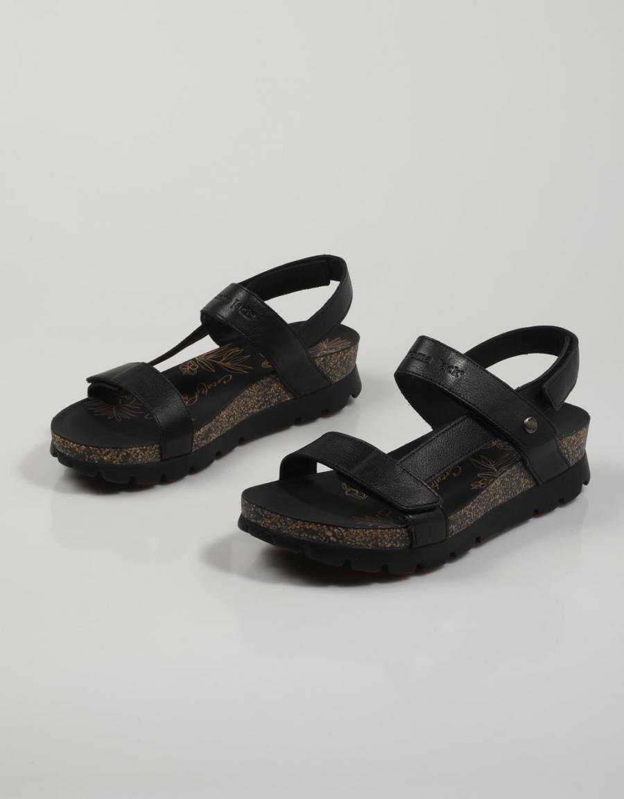 SANDALIAS PANAMA JACK SELMA en color Negro