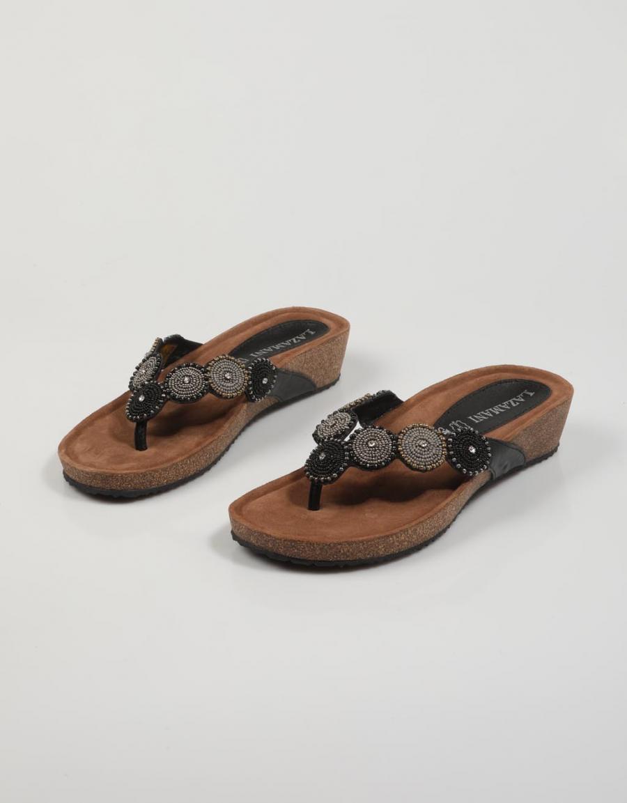 SANDALIAS LAZAMANI 75455 en color Negro