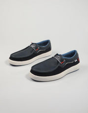 ZAPATOS SPORT WALKIN PITAS LIPARI en color Azul marino