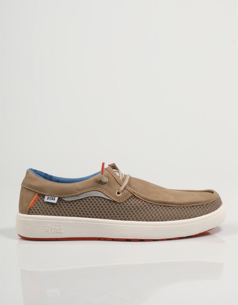 ZAPATOS SPORT WALKIN PITAS LIPARI en color Beige