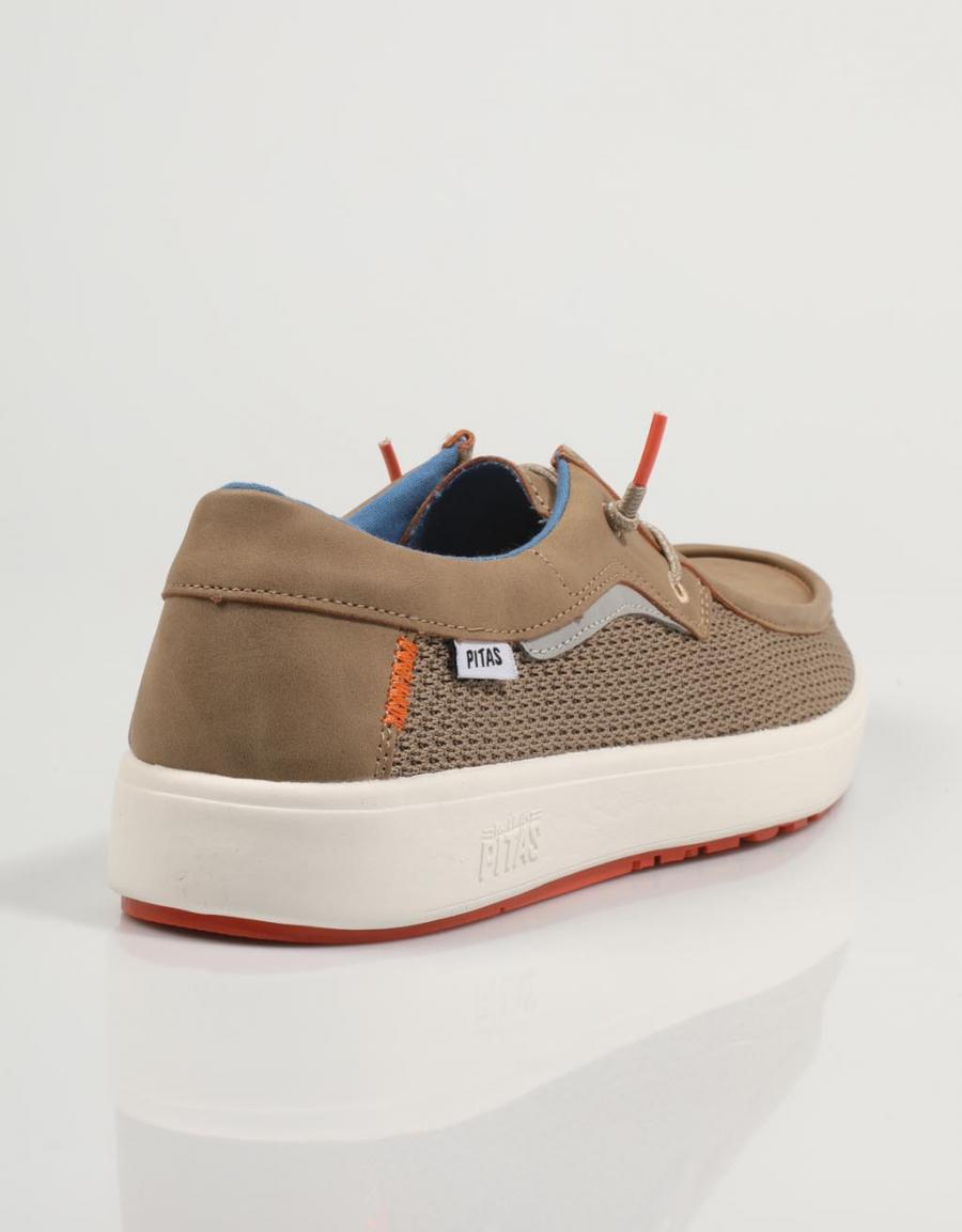 ZAPATOS SPORT WALKIN PITAS LIPARI en color Beige