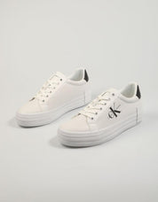 ZAPATILLAS CALVIN KLEIN BOLD VULC FLATFORM LACEUP LTH WN en color Blanco