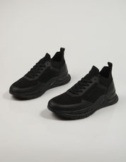 ZAPATILLAS CALVIN KLEIN LOW TOP LACE UP KNIT en color Negro
