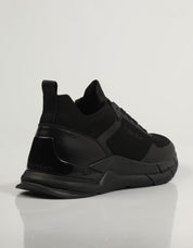 ZAPATILLAS CALVIN KLEIN LOW TOP LACE UP KNIT en color Negro