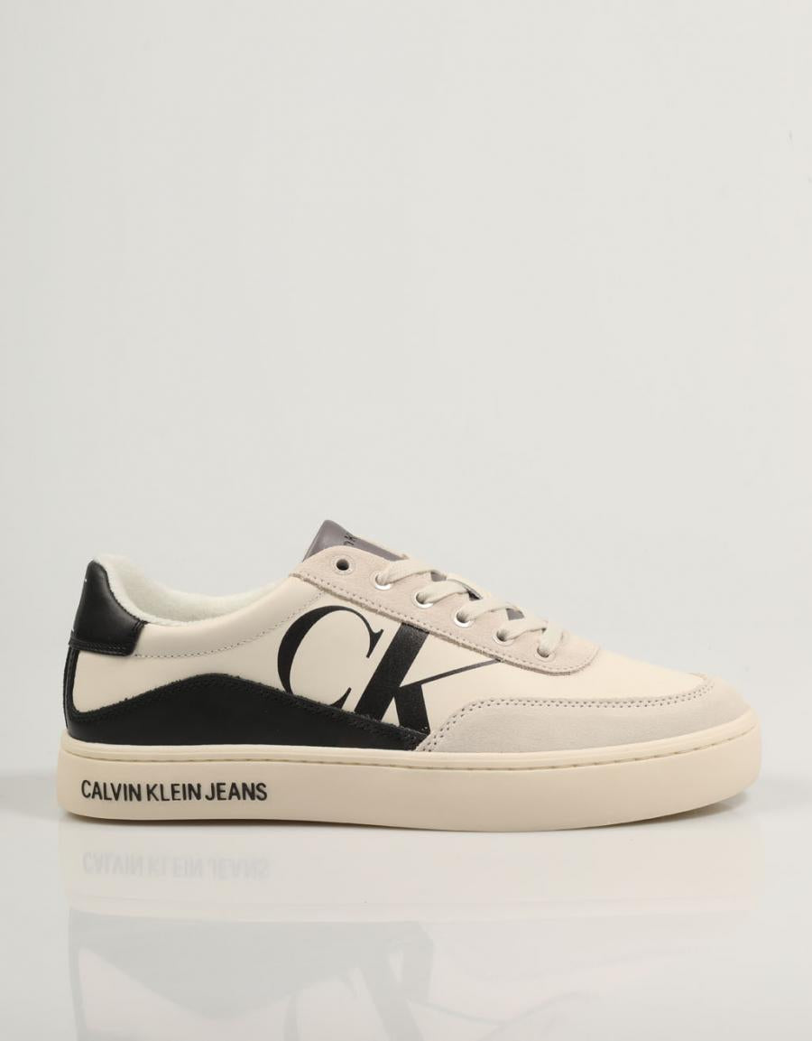ZAPATILLAS CALVIN KLEIN CLASSIC CUPSOLE LACEUP MIX LTH en color Blanco
