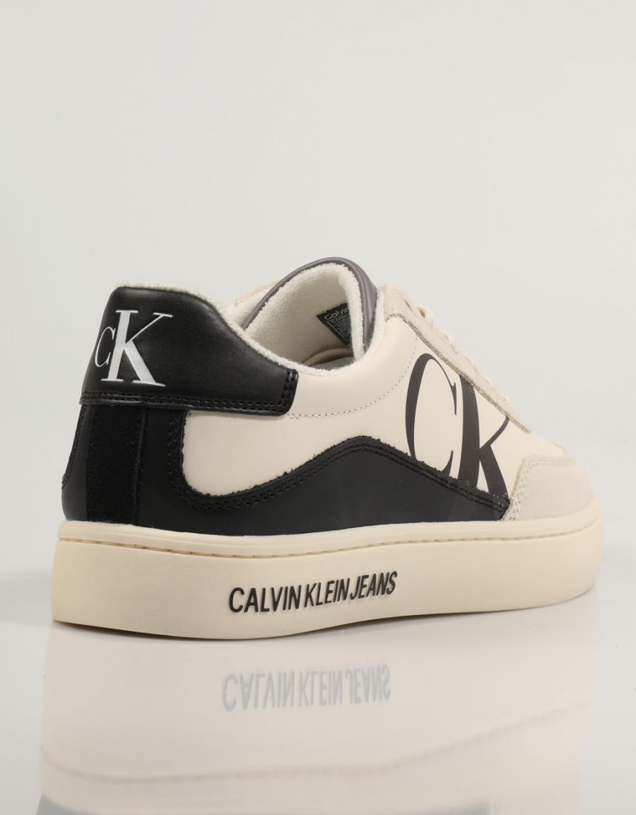 ZAPATILLAS CALVIN KLEIN CLASSIC CUPSOLE LACEUP MIX LTH en color Blanco