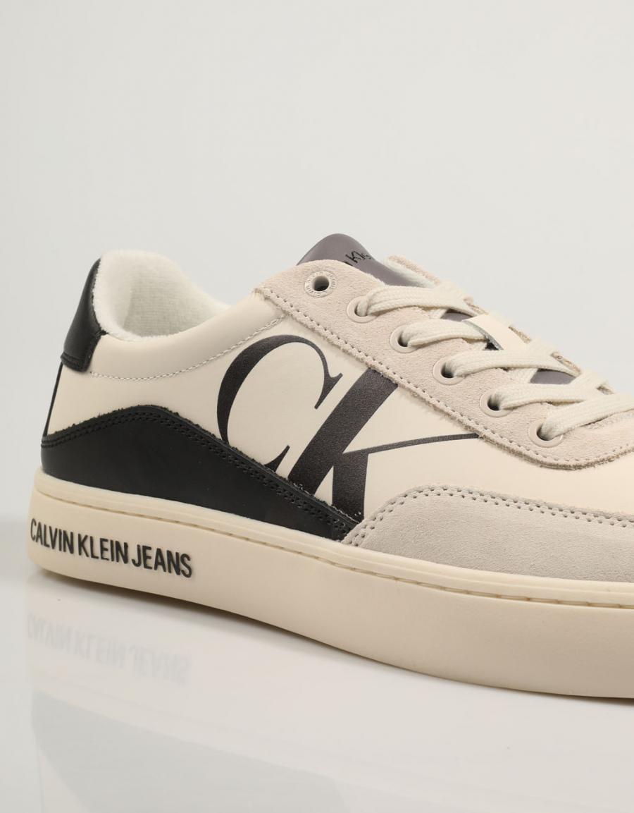 ZAPATILLAS CALVIN KLEIN CLASSIC CUPSOLE LACEUP MIX LTH en color Blanco