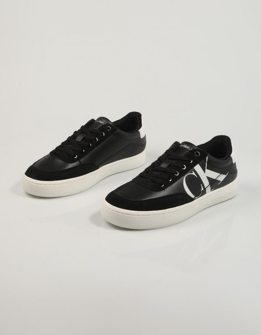 ZAPATILLAS CALVIN KLEIN CLASSIC CUPSOLE LACEUP MIX LTH en color Negro