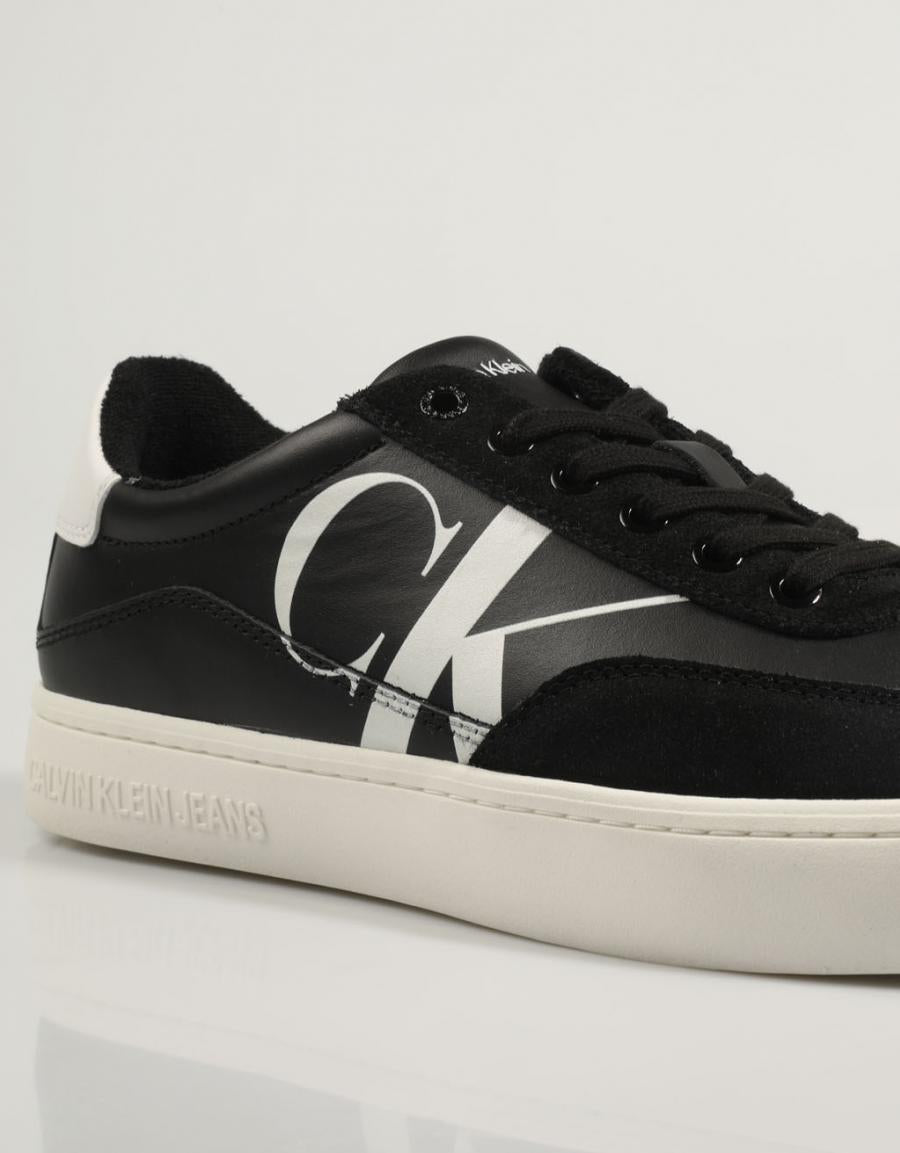 ZAPATILLAS CALVIN KLEIN CLASSIC CUPSOLE LACEUP MIX LTH en color Negro