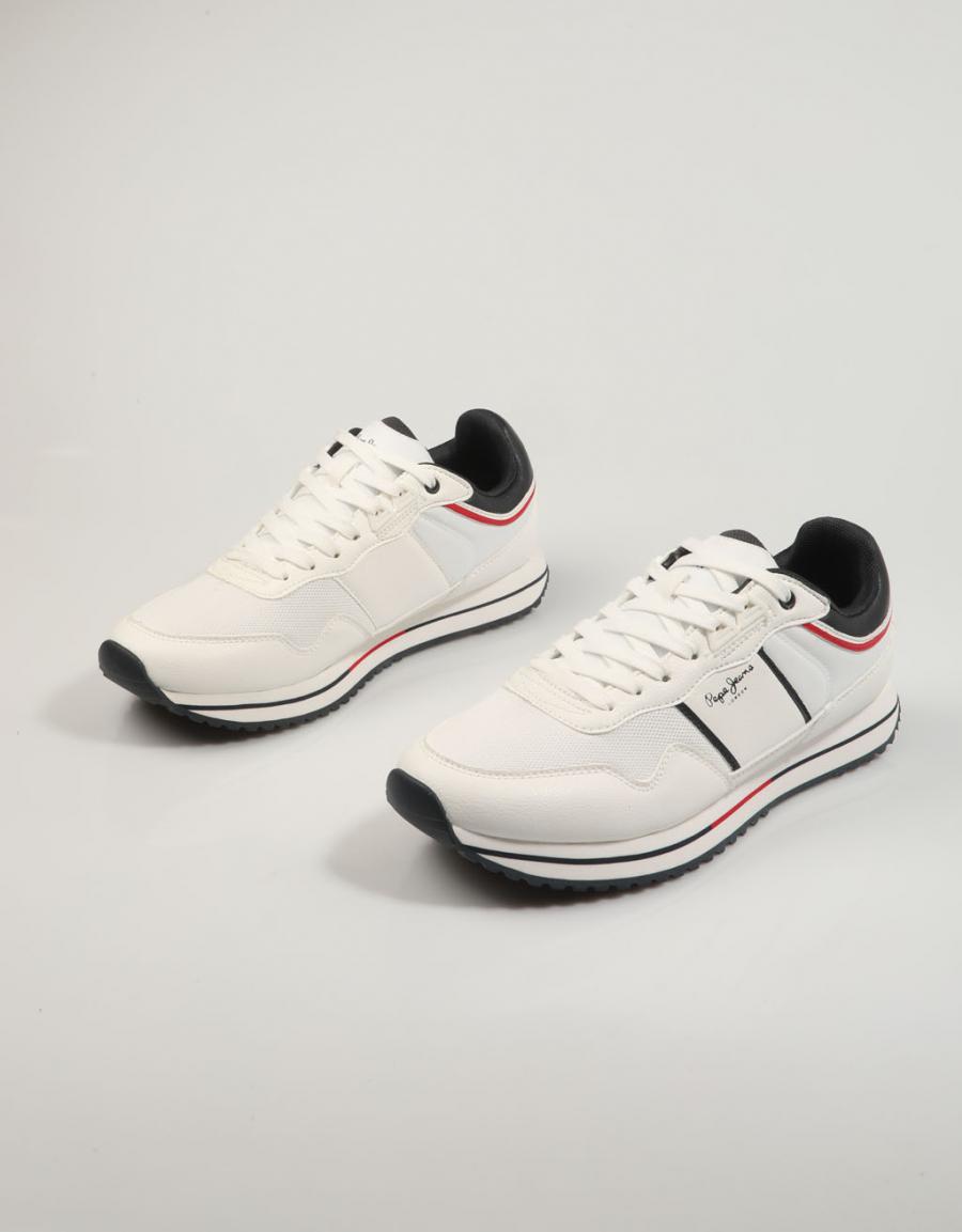 ZAPATILLAS PEPE JEANS TOUR CLUB  PMS30996 en color Blanco
