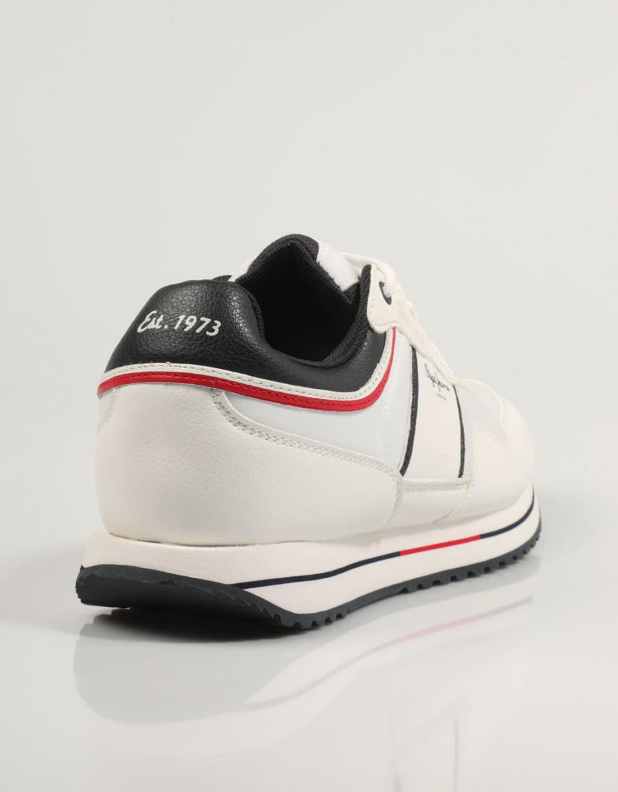ZAPATILLAS PEPE JEANS TOUR CLUB  PMS30996 en color Blanco