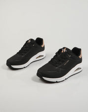ZAPATILLAS SKECHERS UNO en color Negro