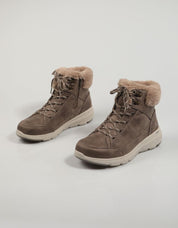 BOTINES SKECHERS CLACIAL ULTRA 144178 en color Taupe