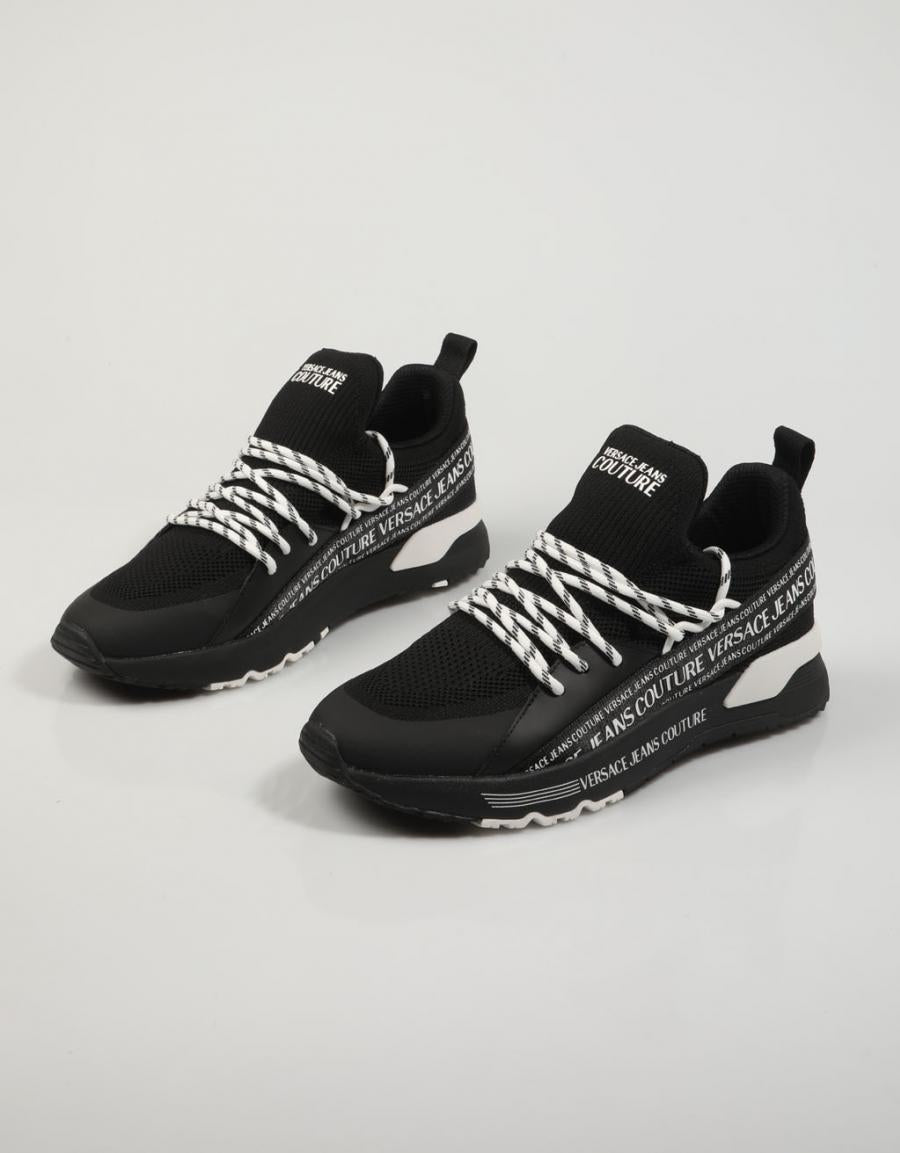 ZAPATILLAS VERSACE VJ008 FONDO DYNAMIC 75YA3SA3 en color Negro