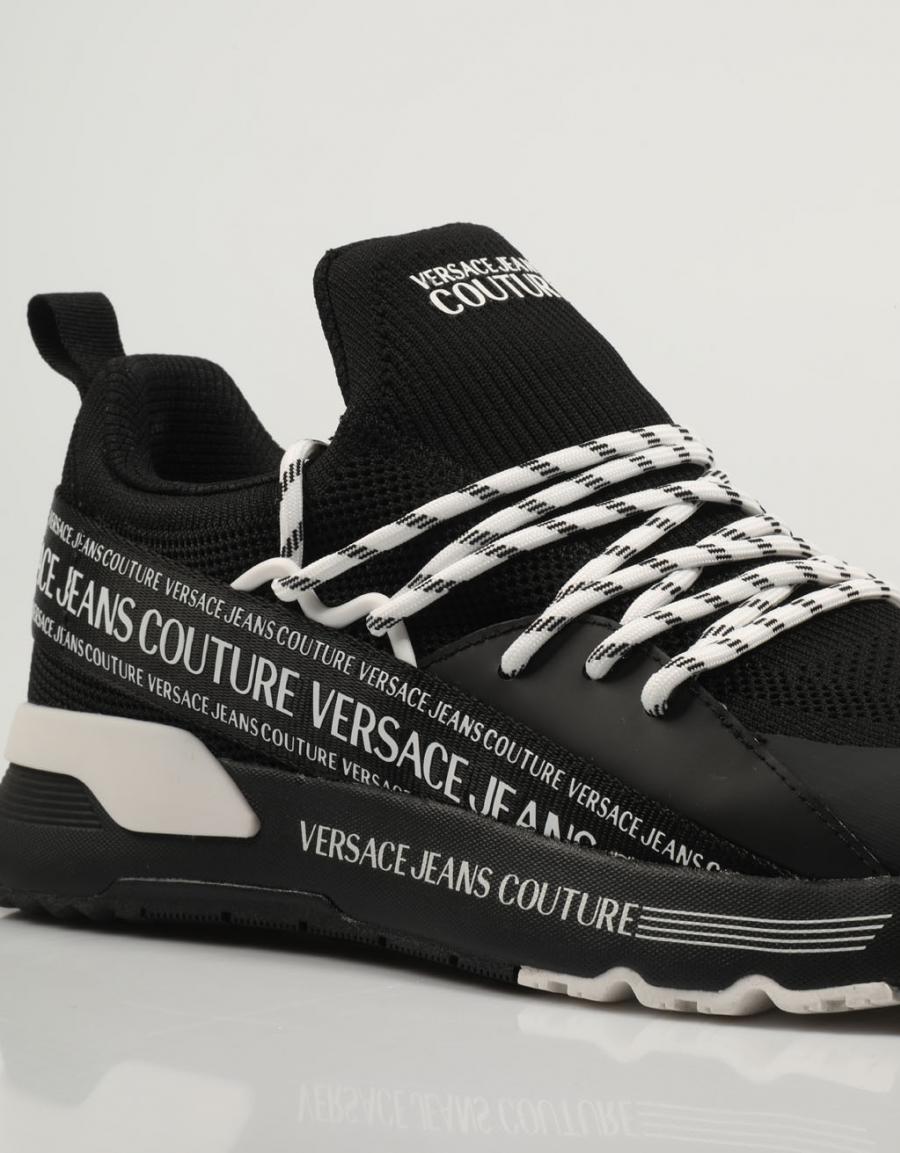 ZAPATILLAS VERSACE VJ008 FONDO DYNAMIC 75YA3SA3 en color Negro