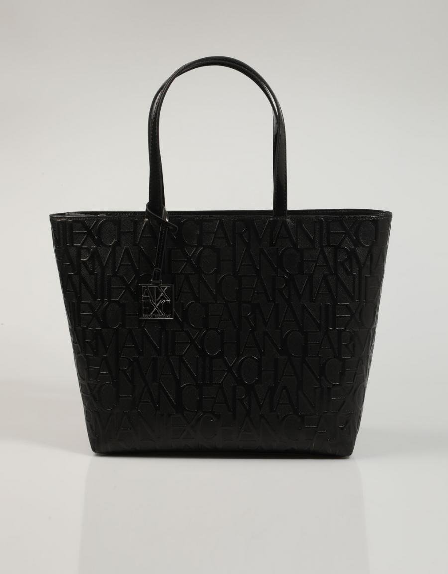 BOLSO ARMANI BAGS SHOPPING ZIP TOP 942650 CC794 en color Negro