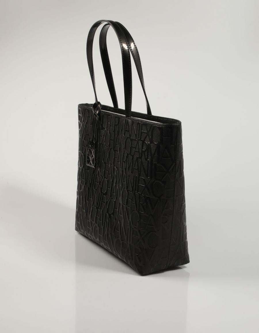BOLSO ARMANI BAGS SHOPPING ZIP TOP 942650 CC794 en color Negro