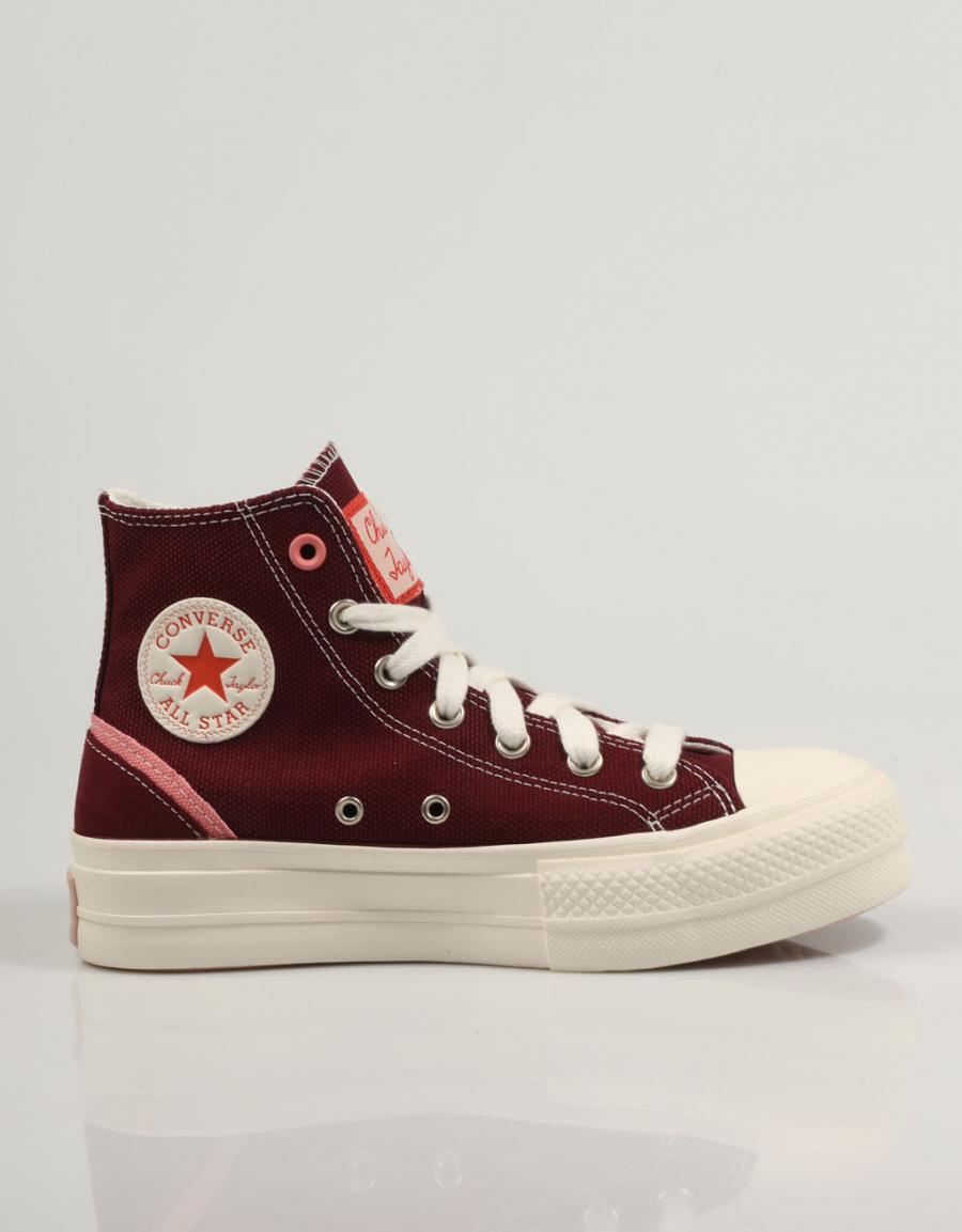 ZAPATILLAS CONVERSE CHUCK TAYLOR ALL STAR LIFT en color Burdeos