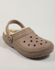ZUECOS CROCS CLASSIC LINED CLOG 203591 en color Taupe